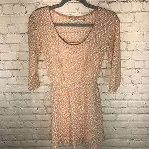 Urban Outfitters Kimchi Blue Pink Boucle Dress
